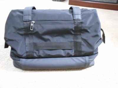 NEW Samsonite Drop-Bottom Weekender Duffel Black Padded Laptop Sleeve