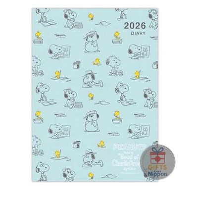 Hallmark Snoopy 2026 A5 Monthly Planner Diary Zipper Pocket Pen Holder New