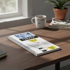 Elegant Spiral Notebook with Study App: 100 College Ruled Pages, 8.5"x11"