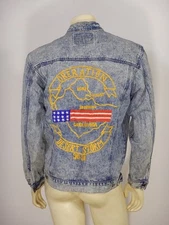 Vintage 90-91 DESERT STORM Embroidered Souvenir Jacket Size LARGE
