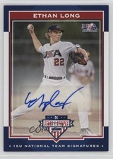 2017 Panini USA Baseball Stars & Stripes /199 Ethan Long #12 Auto 0i76