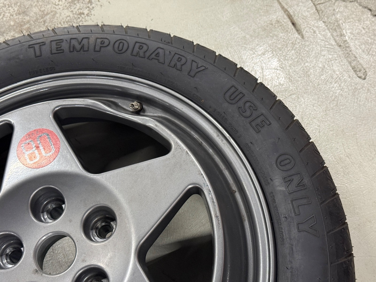 Ferrari 360 / F355 / 550 / 575 Space Saver Spare Wheel with Tire
