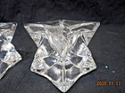 2 Vintage Lead Crystal Star-Shaped Candle taper Holders 1.75 inch Tall — photo 4