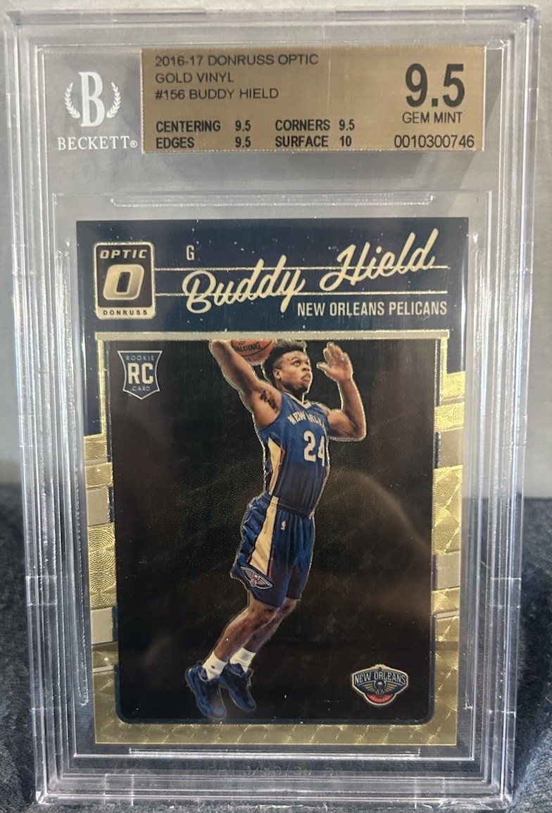 2016-17 PANINI DONRUSS OPTIC #156 BUDDY HIELD RC GOLD VINYL PRIZM #1/1 BGS 9.5!