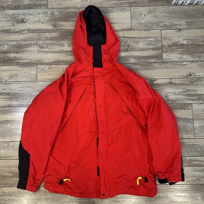 Vintage 90 s Marlboro Red Windbreaker Zip Up Rain Jacket Size L  Adventure Retro
