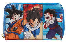 Cartera Loungefly Dragon Ball Z Trio con cremallera alrededor