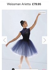 Weissman Arietta Ballet Tutu Dress Small Adult Royal Blue Colour