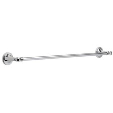 Bath Towel Bar 24 L W/ Polished Chrome  Corrosion Resistant Wall Mount