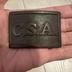 Civil War Confederate CSA Atlanta arsenal Belt Buckle 3 Prong