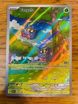 Tangela (178/165) S&V 151 Illustration Rare Pokemon Karte! SCHNELLER & KOSTENLOSER VERSAND!