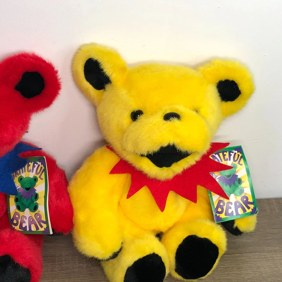 Grateful Dead Bears Peluche Juguete Figura Muñeca De Colección 1990 Etiquetas Lote 4 Foto 4 de 4