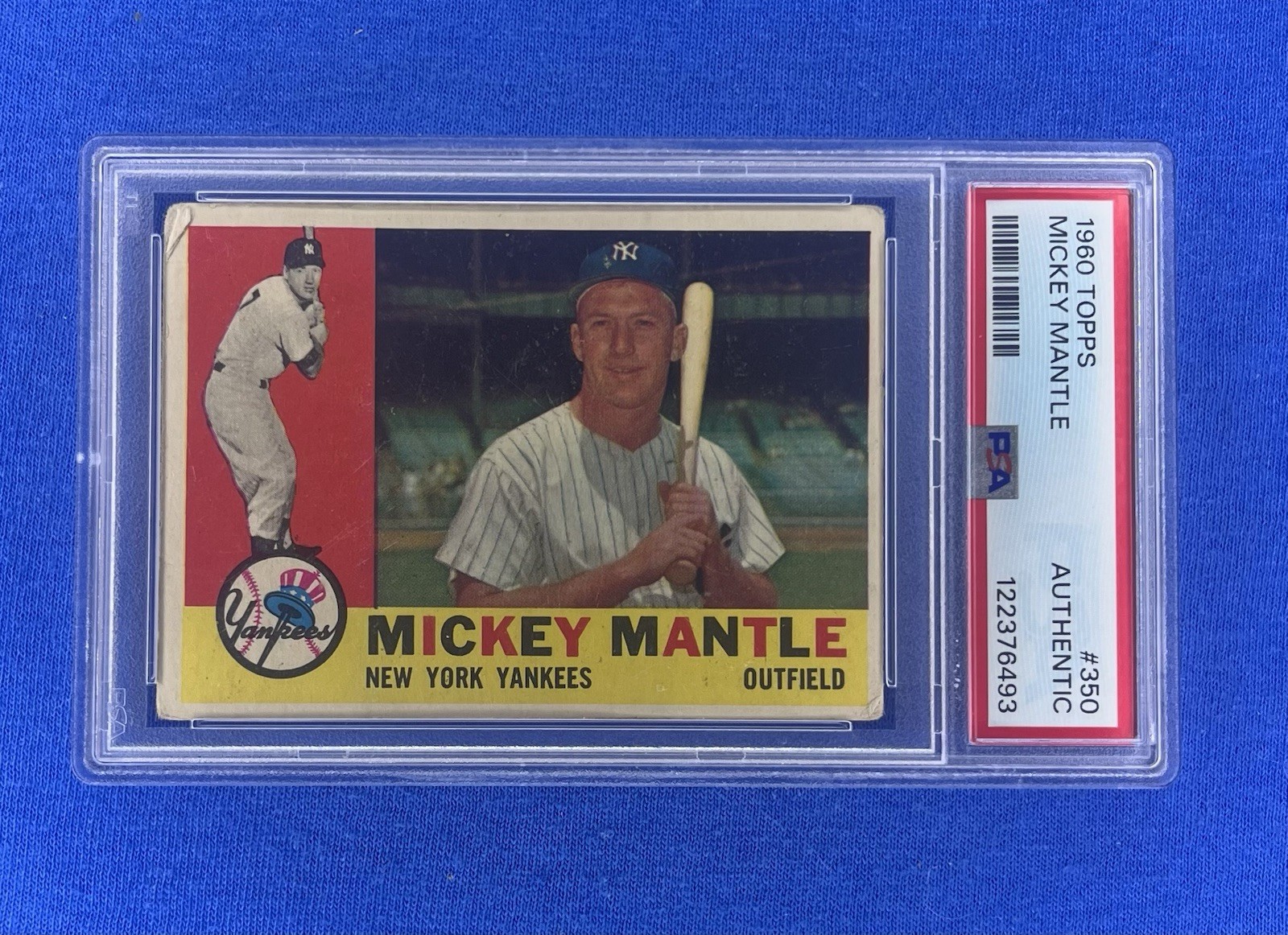 1960 Topps Mickey Mantle #350 PSA Authentic