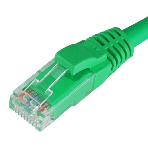Cablenet 2.5m Cat5e RJ45 Green U/UTP LSOH 26AWG Snagless Booted Patch Lead