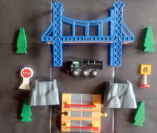 Wooden Train Track suspension bridge locomotive xing Brio/Thomas compatible
