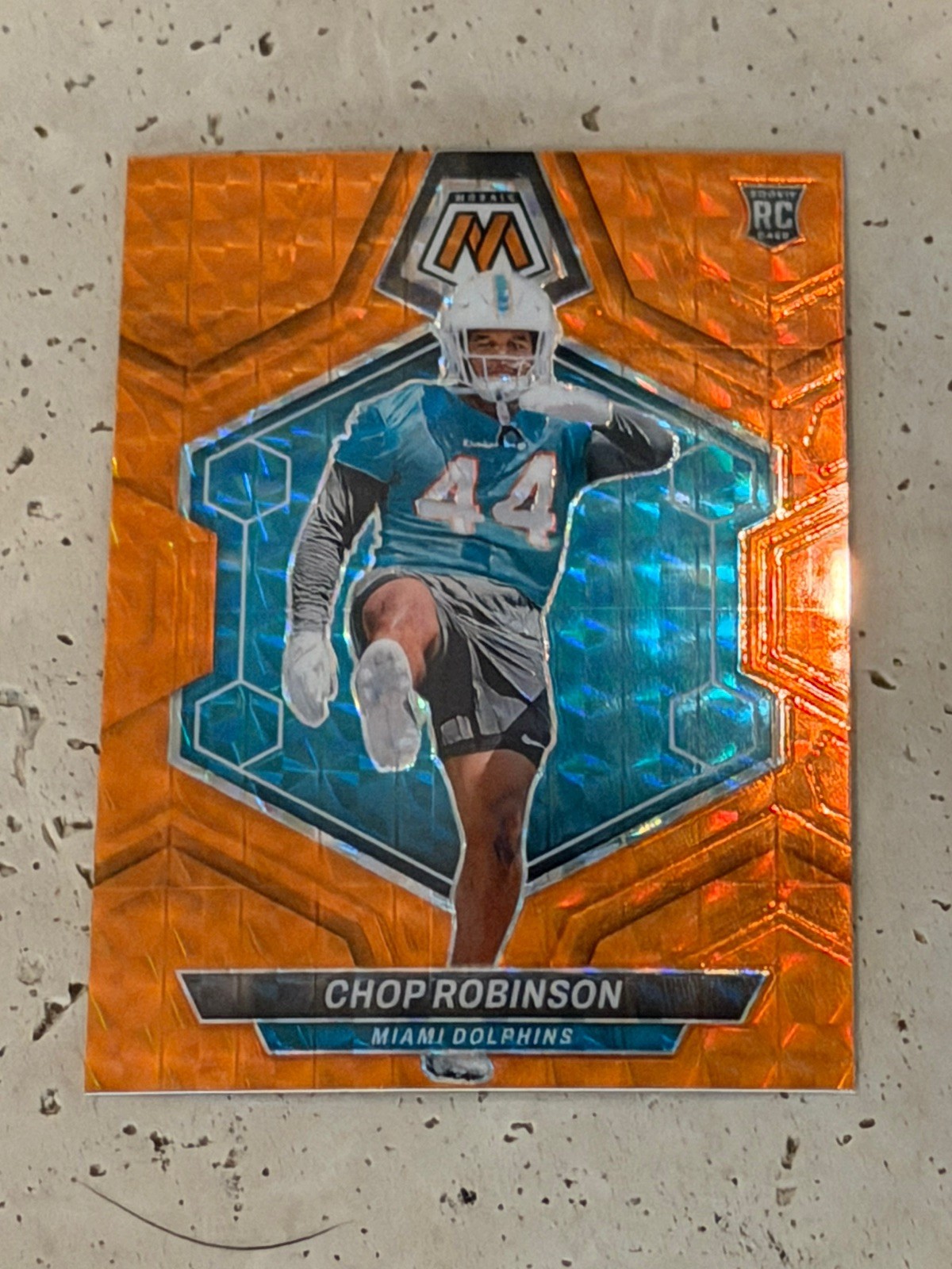 2024 Panini Mosaic - Rookies Chop Robinson #321 Orange Mosaic Prizm /199 (RC)