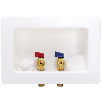 PPG 54441 for PlumbMaster 1/2 Sweat Dual Outlet Box With 1/4 Turn Valve Plas