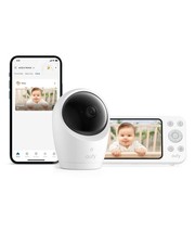 eufy Security Baby Monitor E20, 2K Camera, 5" 720p Display, No Wi-Fi 5", White