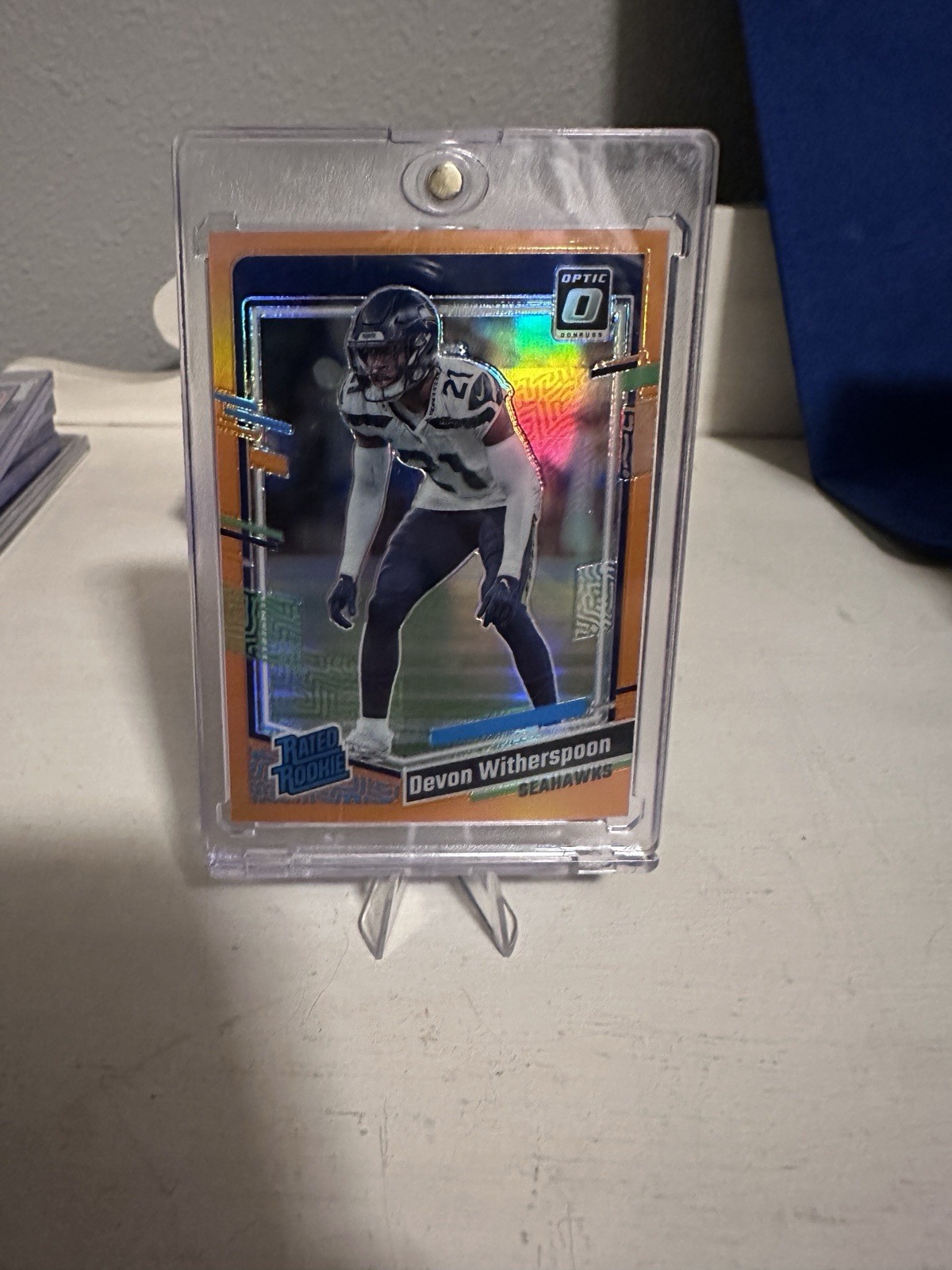 2023 Donruss Optic #292 Devon Witherspoon Orange Holo #/249 Rated Rookie RC