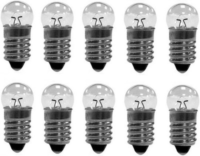 10 Pack E10 Mini Light Bulbs 12V 0.3A Screw Base Indicator Light Bulb