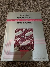 1990 Toyota Supra Electrical Wiring Diagram Manual STD Turbo