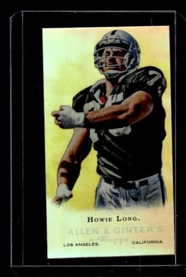 Howie Long 2011 Topps eTopps Allen Ginter Super Bowl Champions #/749 No Case ESE