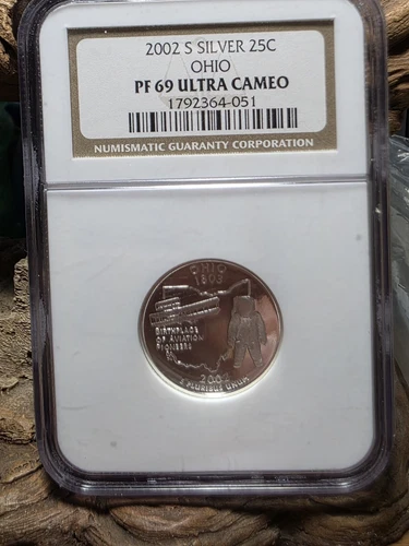 2003 NGC Ultra Proof 69 Cameo Washington  Silver Quarter. Beautiful