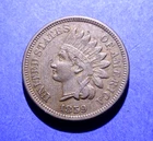 1859 Copper Nickel Indian Cent  XF  PRICE DROP