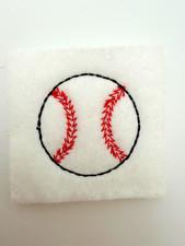 Baseball felt embroidered patch applique sew on