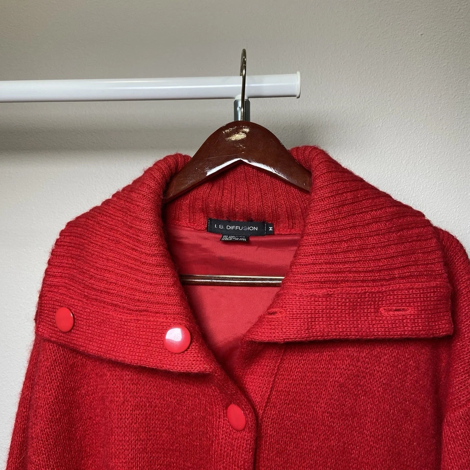 Vintage I. B. Diffusion Mohair Wool 80s Coat - Image 2 of 4