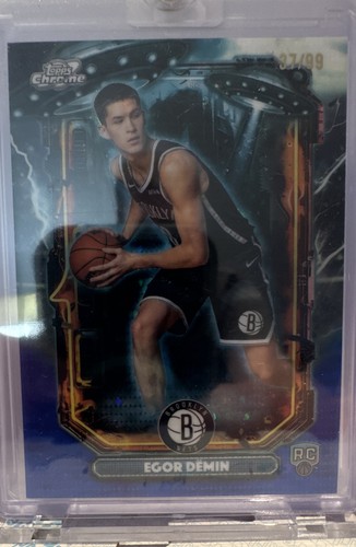 2025-26 Topps Cosmic Chrome - Extraterrestrial Talent Egor Demin #ET-18 Blue...