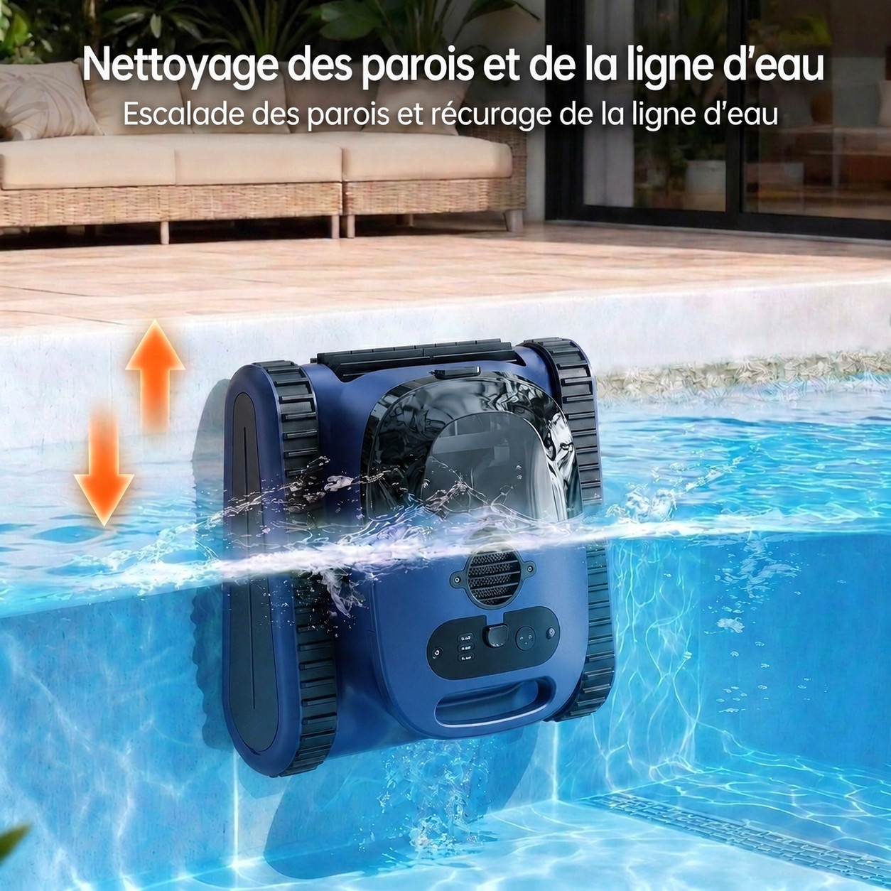 robot piscine – vue détaillée