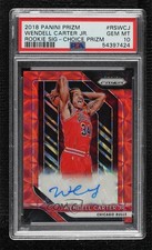 2018-19 Prizm Rookie Signatures Choice Wendell Carter Jr PSA 10 GEM MT Auto 2e2