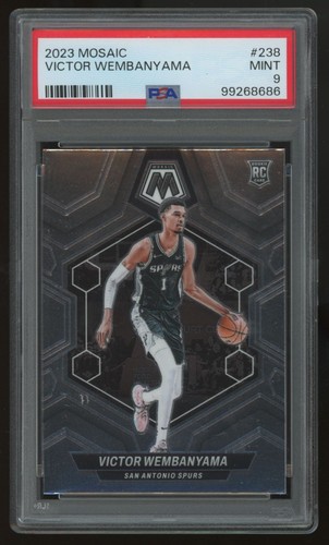 2023-24 Panini Mosaic Victor Wembanyama RC #238 PSA 9