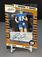 2024 Panini Absolute - Rookies Theo Johnson #179 Orange Spectrum Signatures /75