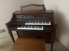 Baldwin MicroPianoforte Electric Organ 61-Key Dual Manual Wood Brown w/ Bench