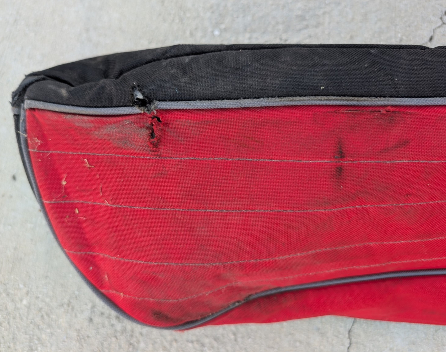 K2 Ski Bag Black & Red Outdoor Winter Travel Duffel Zipper Protective Carry Case