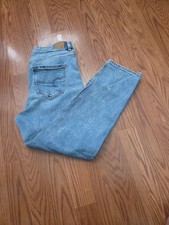 American Eagle Mom Jeans Women's Size 10 Regular Light Blue Distressed