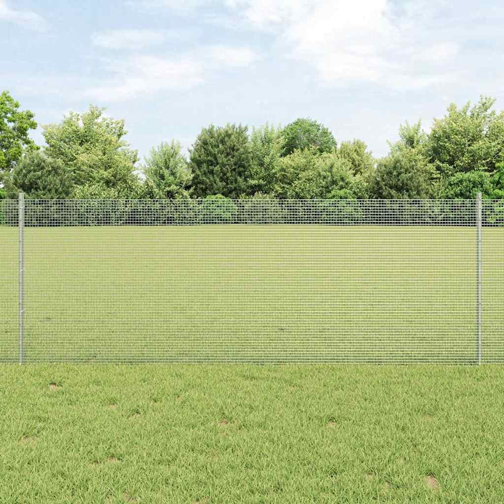 Recinzione Design Argento 0,8x10m Acciaio - Estetica e Sicurezza