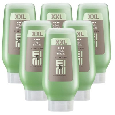 Wella EIMI Sculpt Force XXL Flubber Gel  6 x 250ml Extra Stark Glanz UV Schutz