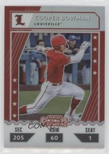 2021 Panini Elite Extra Edition College Tickets Optic Holo Cooper Bowman 09j5