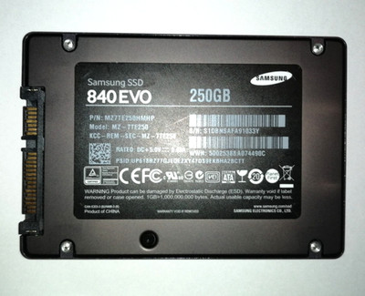 Samsung 840 EVO 250GB 2,5 Zoll SATA III Interne SSD