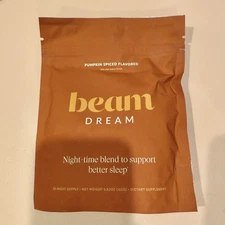 Beam Dream Sleep Powder: PUMPKIN SPICE FLAVOR 30 servings Exp 09/27- New
