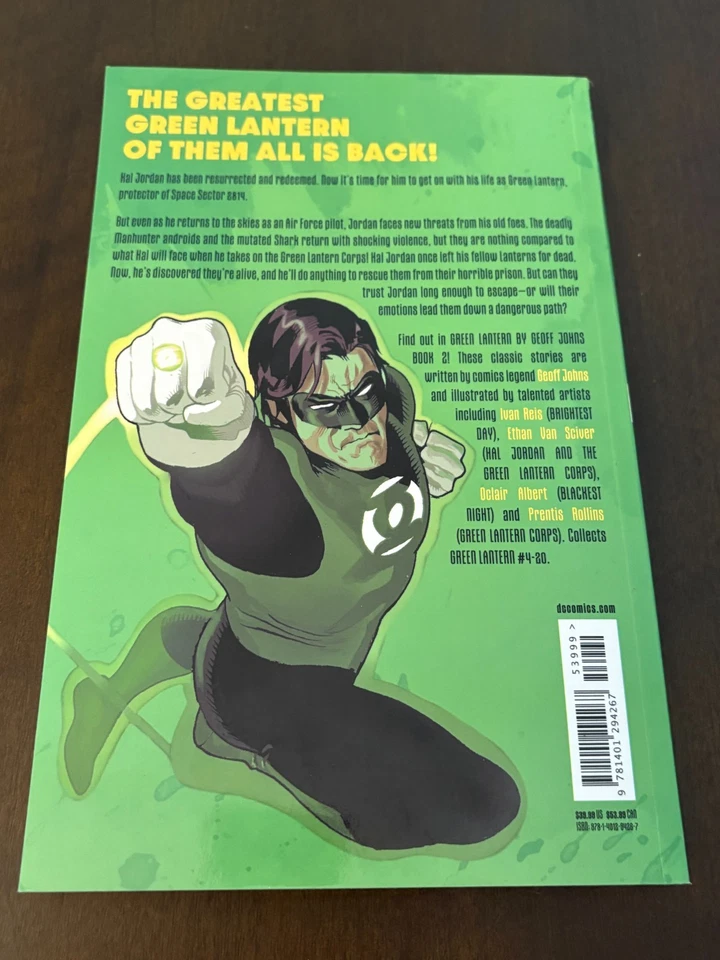 Green Lantern de Geoff Johns Libro 2da impresión Comercio Libro de bolsillo DC Comics En muy buena condición Foto 2 de 3