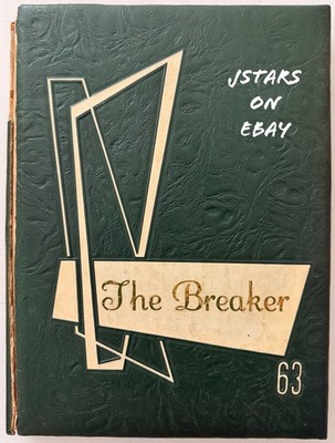 1963 CENTRAL HIGH SCHOOL YEARBOOK, THE BREAKER, ELIZABETH CITY, NC