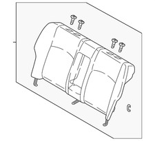 Genuine Mitsubishi Seat Back Assembly 6902B28...