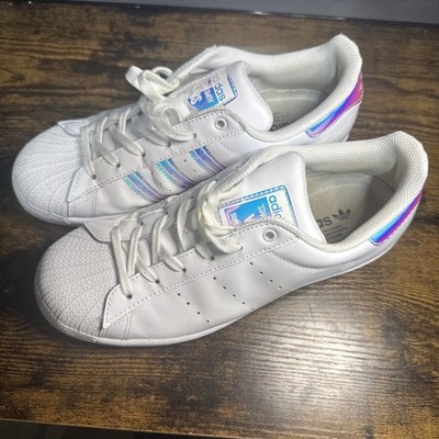 Adidas Stan Smith Women s Size 6 White Iridescent Holographic Sneakers PYV702001
