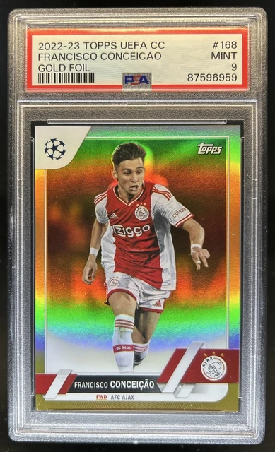 2022-23 Topps UEFA Francisco Conceicao Gold Foil #/50 PSA 9