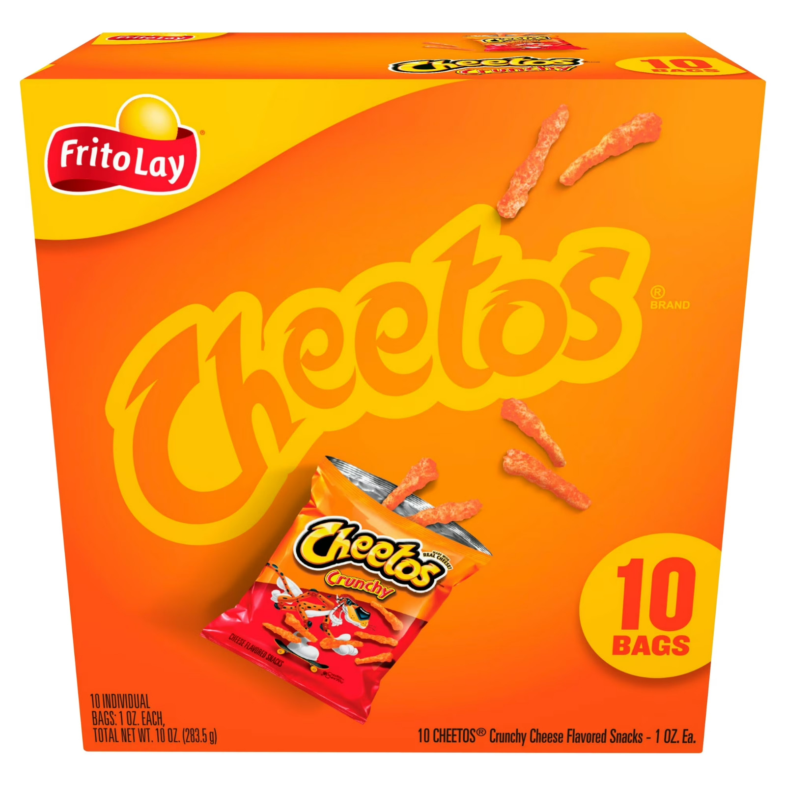 Cheetos Crunchy Cheese Flavored Snacks, 1 oz 10 Count...Free Shipping