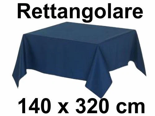 Tovaglia Cotone 140 X 320 cm Rettangolare Tinta Unita Sirge Vari Colori e Misure - Foto 1 di 1