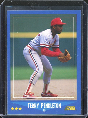 VERY RARE Terry Pendleton 1988 Score Glossy NM+ 1/5,000 Cardinals